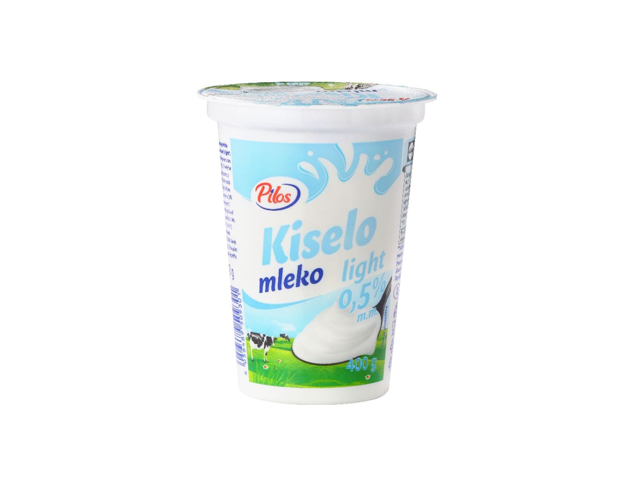 Čaša kiselog mleka.