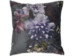 LIVARNO GRS aksominis pagalvės užvalkalas su tamsiu gėlių raštu