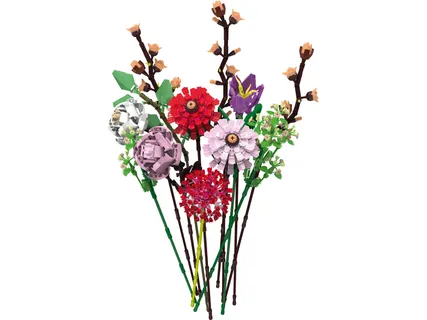 Kaladėlių žaidimo rinkinys „Gėlių puokštė“