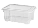 Transparante W5 opbergdoos met deksel