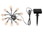 Fiocchi di luci a LED solari con lampadine a stile Edison.
