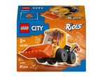 A toy loader box with a minifigure, age 5+, and 61 pieces, part of the City Rides series.
