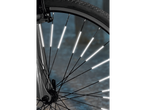 Reflektierende Speichen für Fahrradreifen.