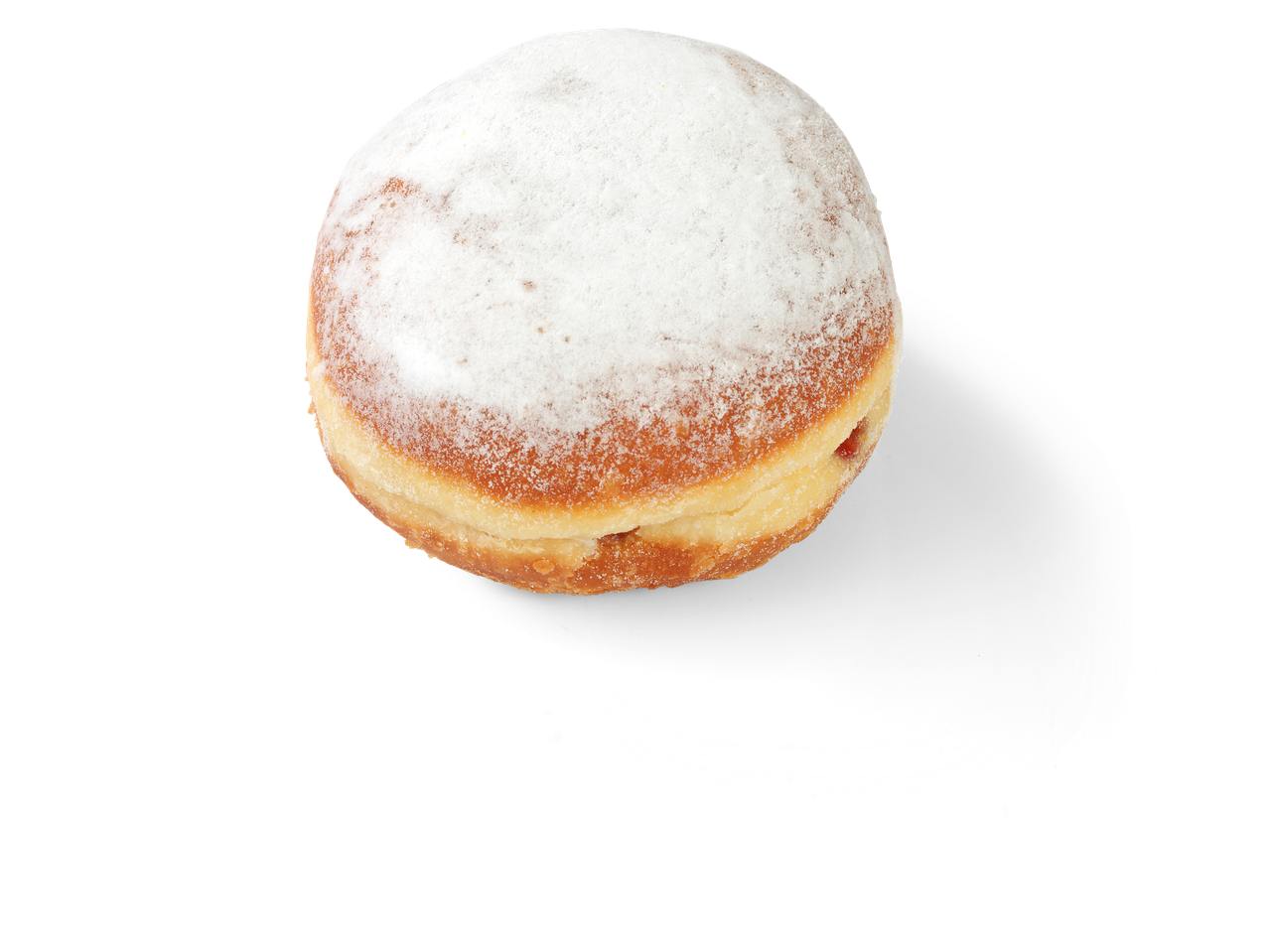 Een gepoederde kersenbol.