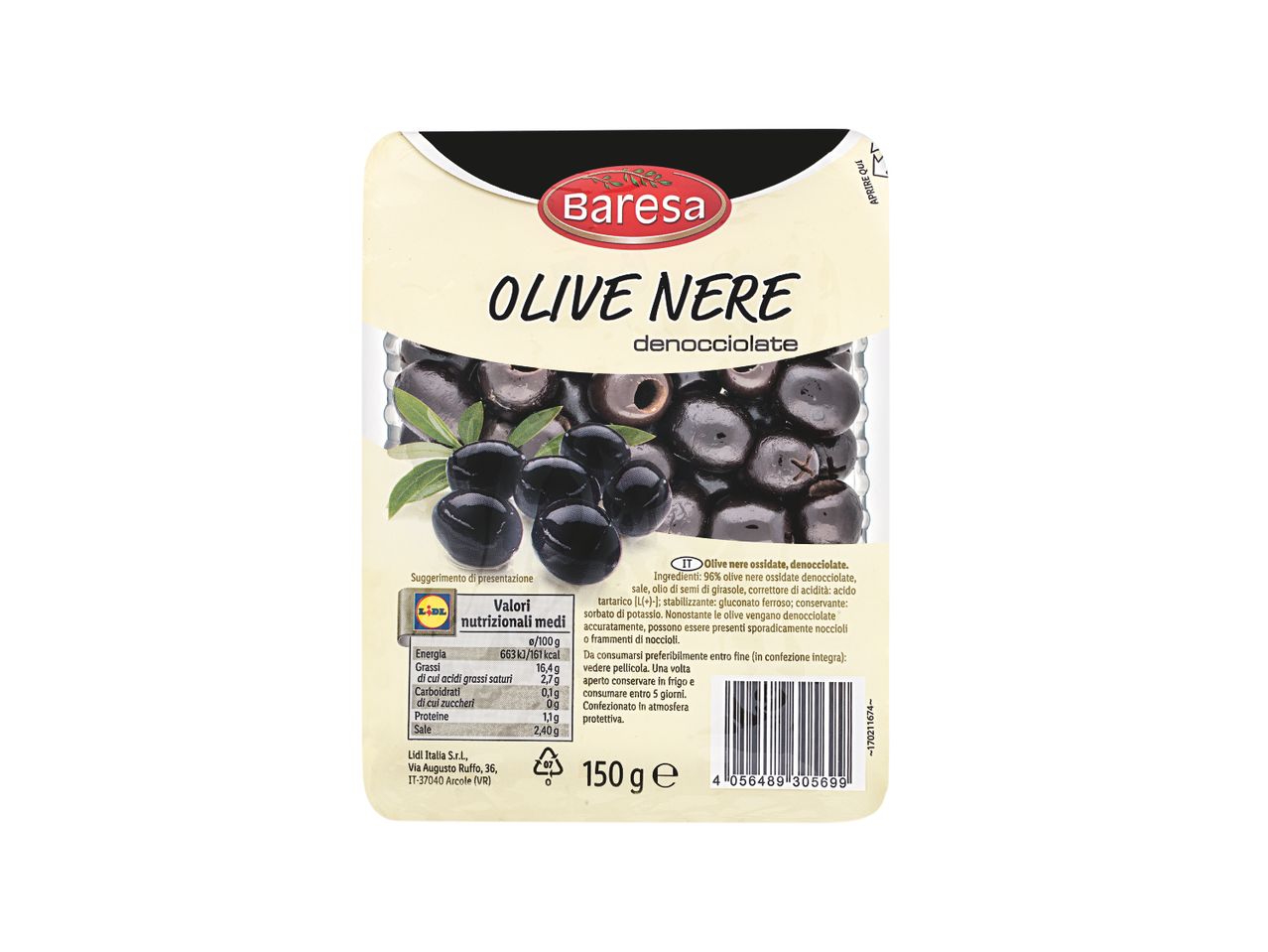 Go to full screen view: Black Pitted Olives - Image 1