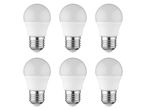 Six LED light bulbs are arranged in a grid pattern against a white background.