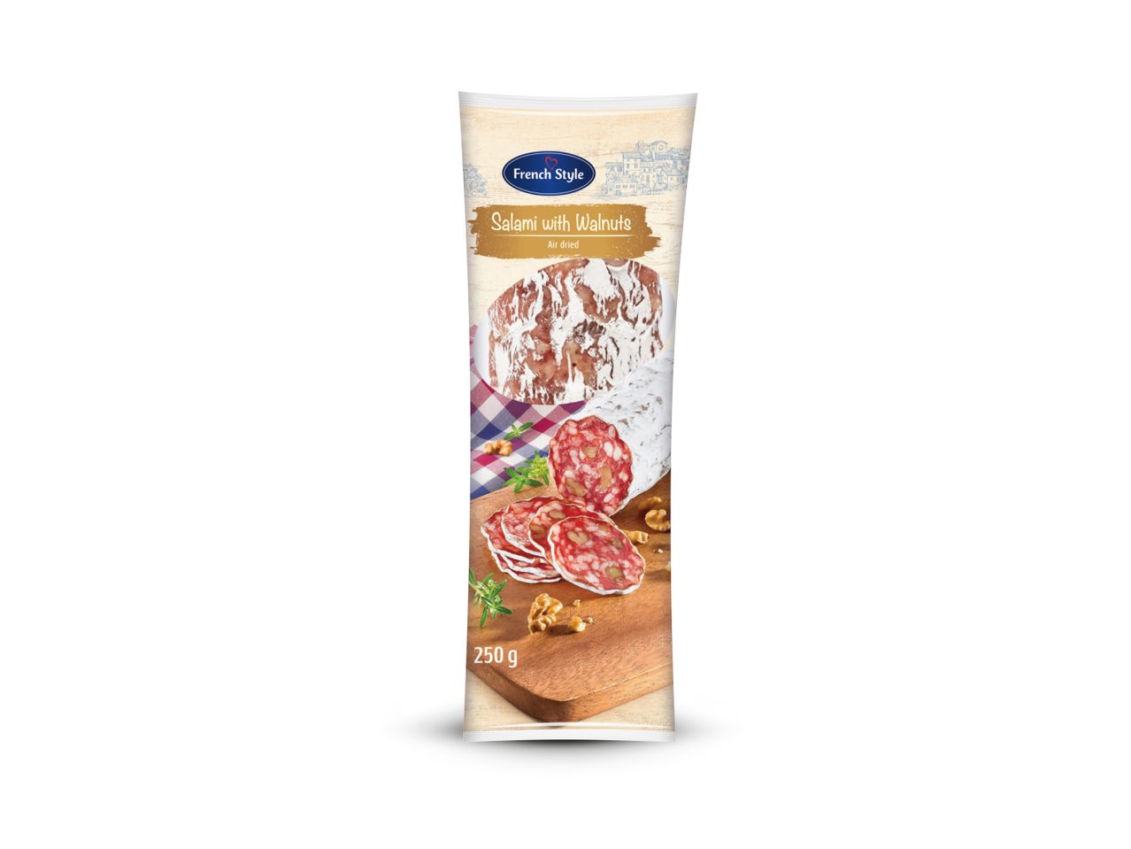 Pakiranje francuske salame s orasima French Style, 250 g.