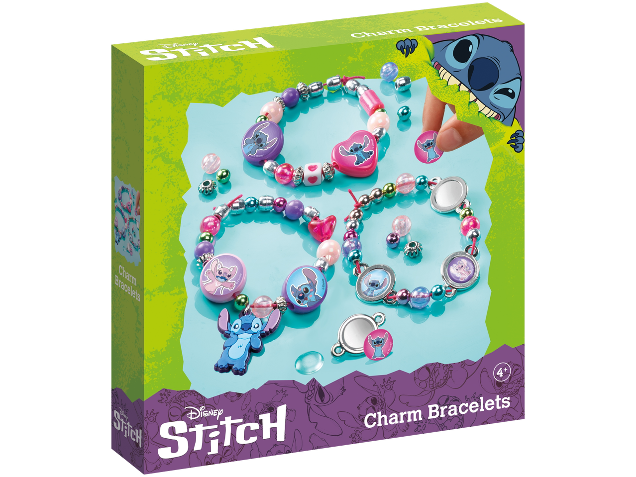 Disney Stitch apyrankių gamybos rinkinys su karoliukais ir pakabukais