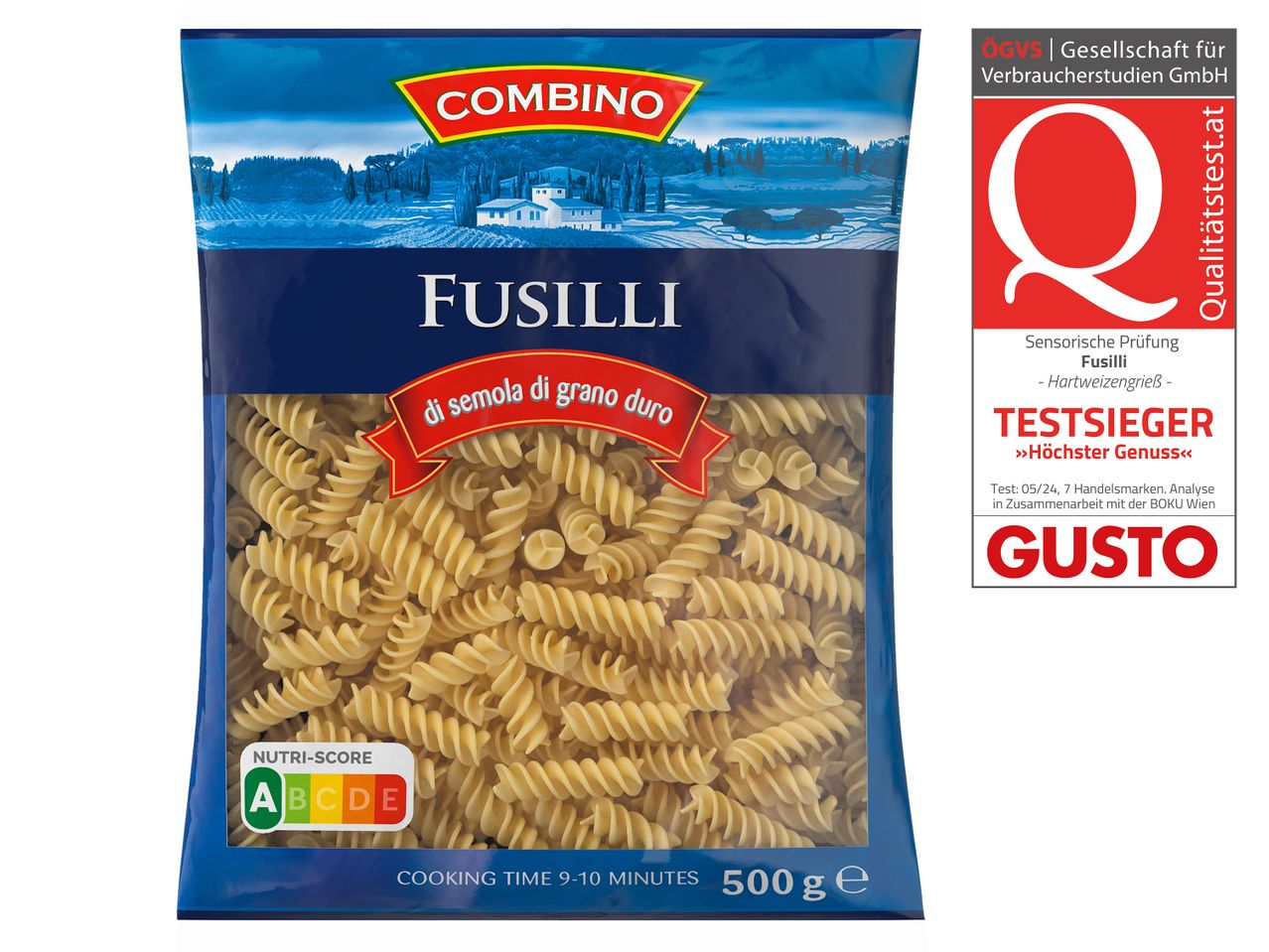 Combino Fusilli, 500g, Qualitäts-Testsieger.