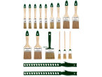 Un set de pensule de pictură de diferite dimensiuni.