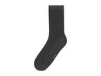 Dark grey ribbed sock with a size label 35-38