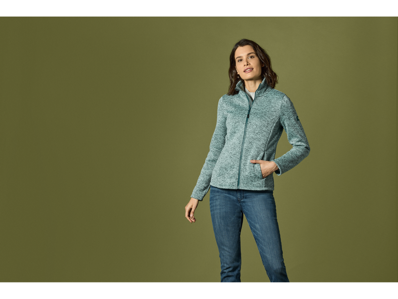 Go to full screen view: Ladies' Fleece Jacket - Image 3