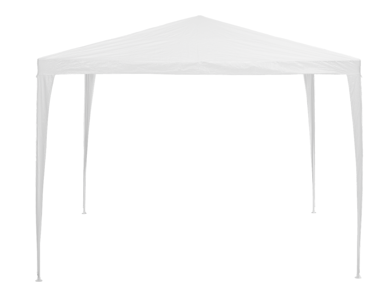Pavilion LIVARNO alb cu acoperiș ascuțit și patru picioare