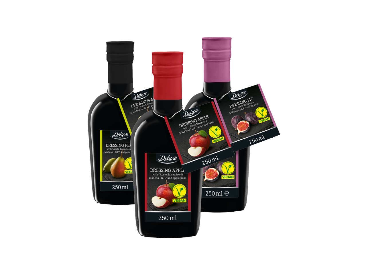 Boce Deluxe preljeva s okusom kruške, jabuke i smokve.