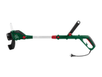 Trimmer electric verde pentru iarbă cu mâner reglabil și priză