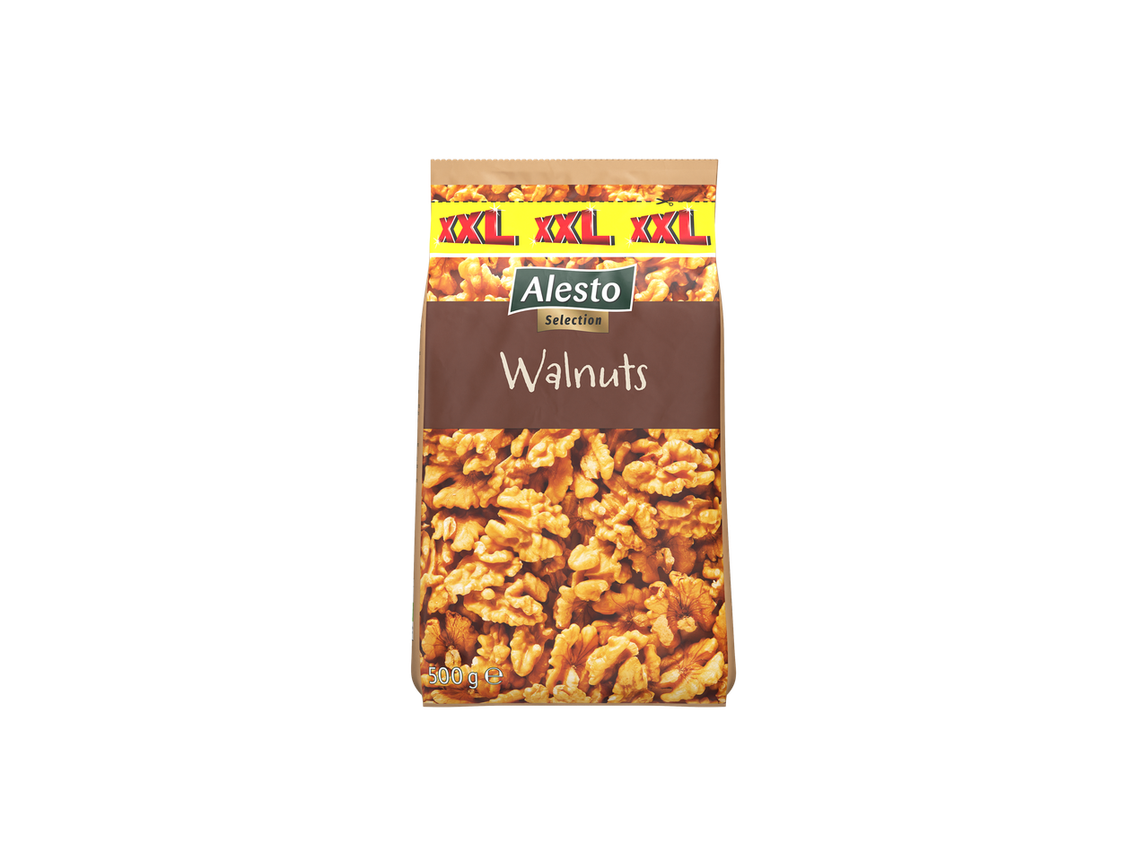 Un sac de 500g de noix Alesto Selection XXL.