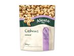 Pose med cashewnødder, naturlige, 200g, med tekst om protein og magnesium.