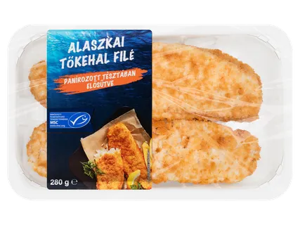 Alaszkai tőkehalfilé bundában
