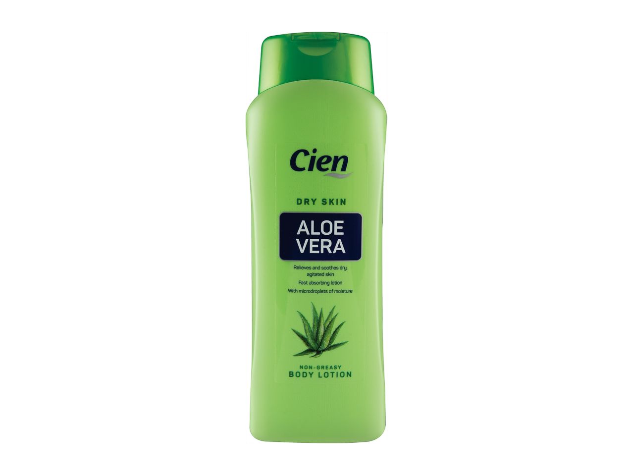 Cien Aloe Vera body lotion for dry skin.