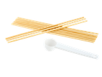 Бамбукови пръчици и бяла мерителна лъжица за Silvercrest® Уред за захарен памук.