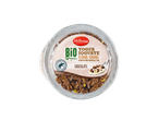 Iogurte Milbona Bio, banana e muesli de chocolate.