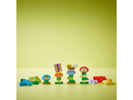 Colorful building blocks with nature themes and numbers 1 to 4.