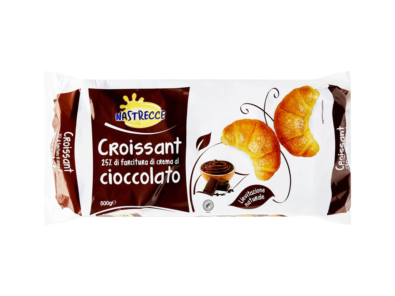 Confezione di croissant al cioccolato Nastrecce.