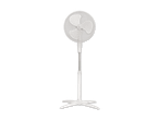 Ein weißer Standventilator.