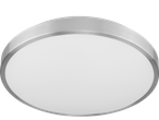 Candeeiro de casa de banho LED Livarno, redondo, com aro de metal escovado