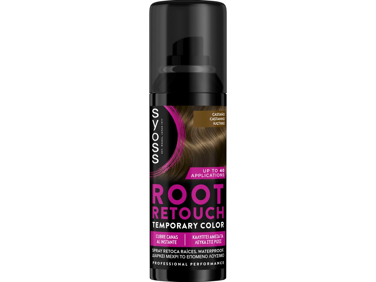 Spray βαφής ριζών μαλλιών Syoss .