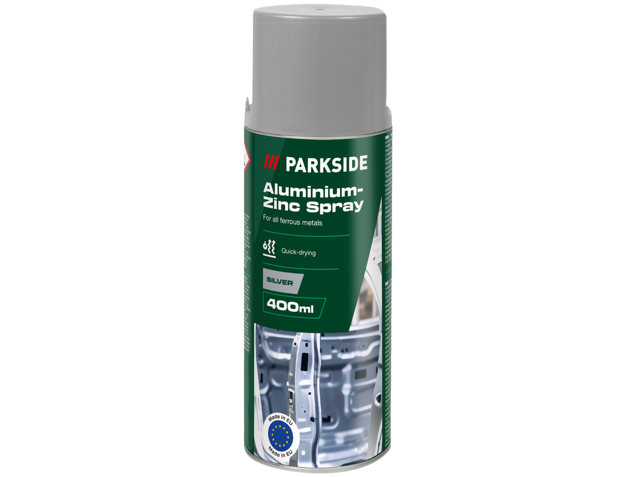 Parkside Aluminium-Zinc Spray, silver, 400ml.