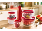 SILVERCREST® Insulated Bottle and food containers with fresh fruit on a kitchen counter.