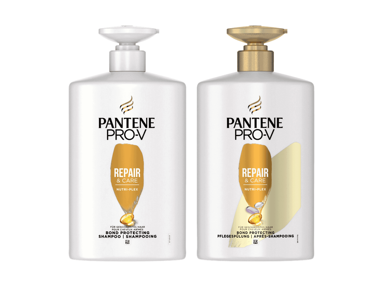 Pantene Pro-V Shampoo und Spülung für strahlendes Haar.