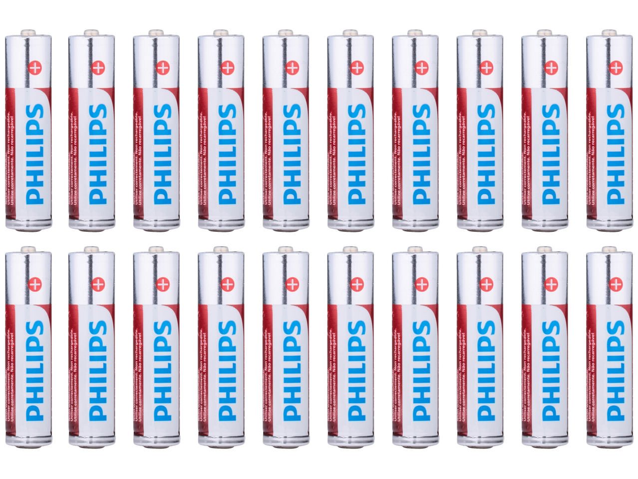 Philips batteries: AAA, non-rechargeable.