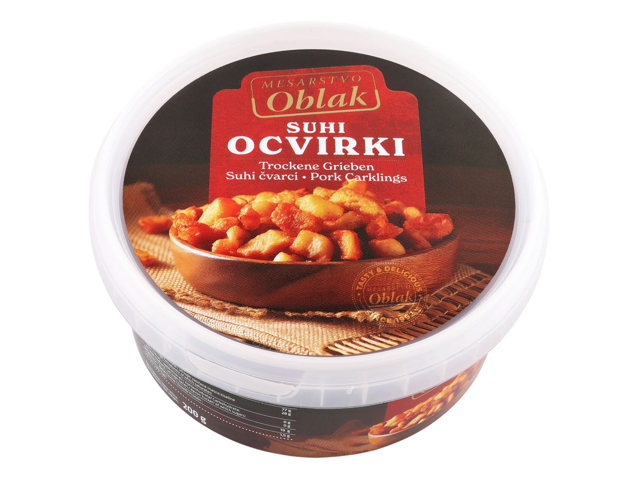 Posoda s suhimi ocvirki znamke Oblak.