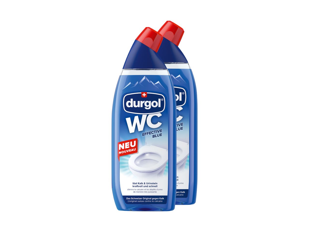 Deux bouteilles de nettoyant WC Starpol.