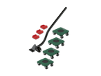 Parkside Möbelroller-Set mit Hebel und vier Rollbrettern