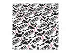 A grid of cards with a cow print pattern and the text 'HERD MENTALITY' in black and pink.