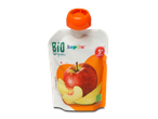 Lupilu Bio fruitpuree: appel, perzik en mango voor baby's vanaf 5 maanden.