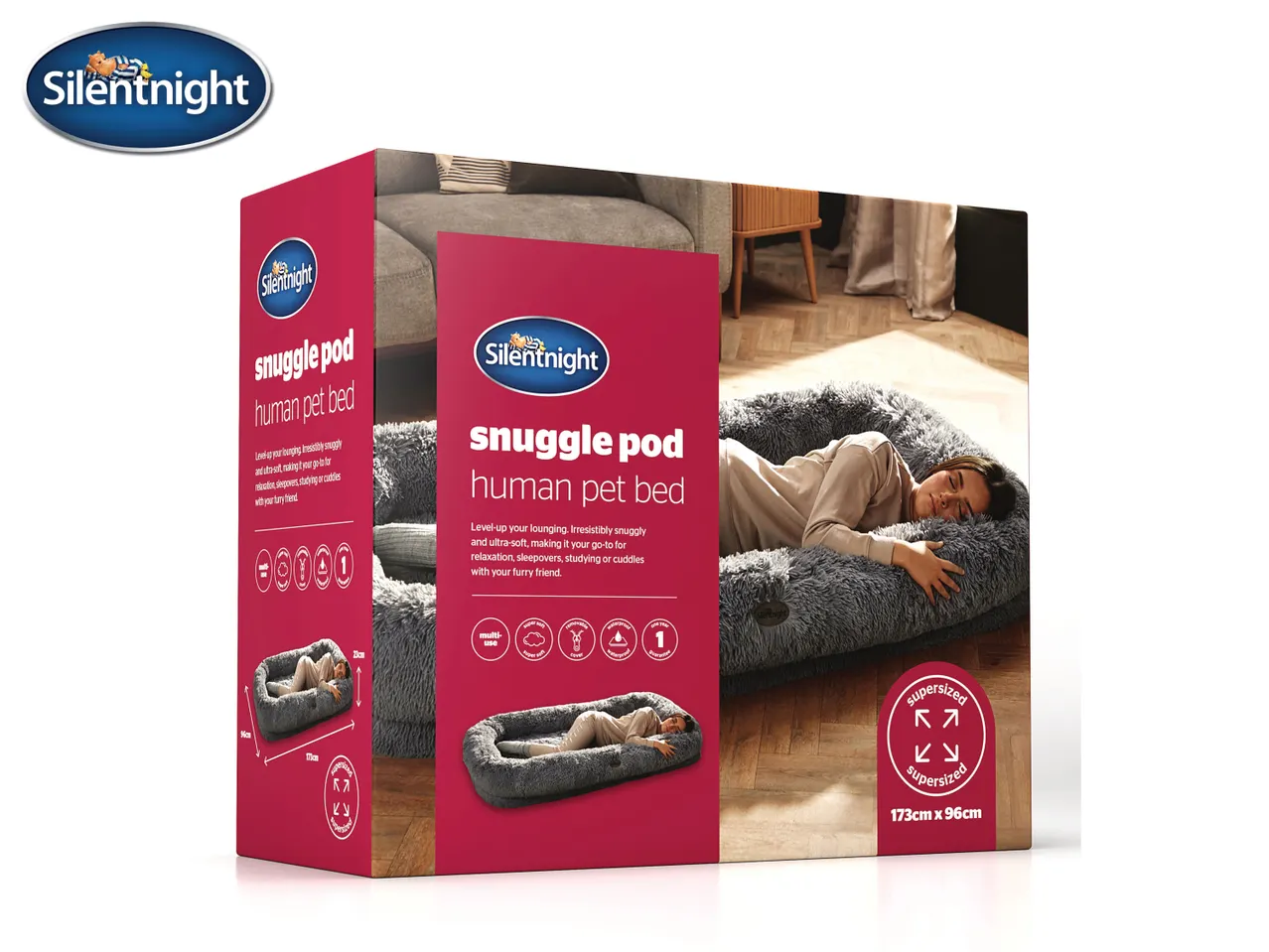 Go to full screen view: Silentnight Snuggle Pod - Human Pet Bed - Image 1