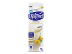 Optimel vanille yoghurt, 0% vet, geen suiker toegevoegd, 1 liter pak.