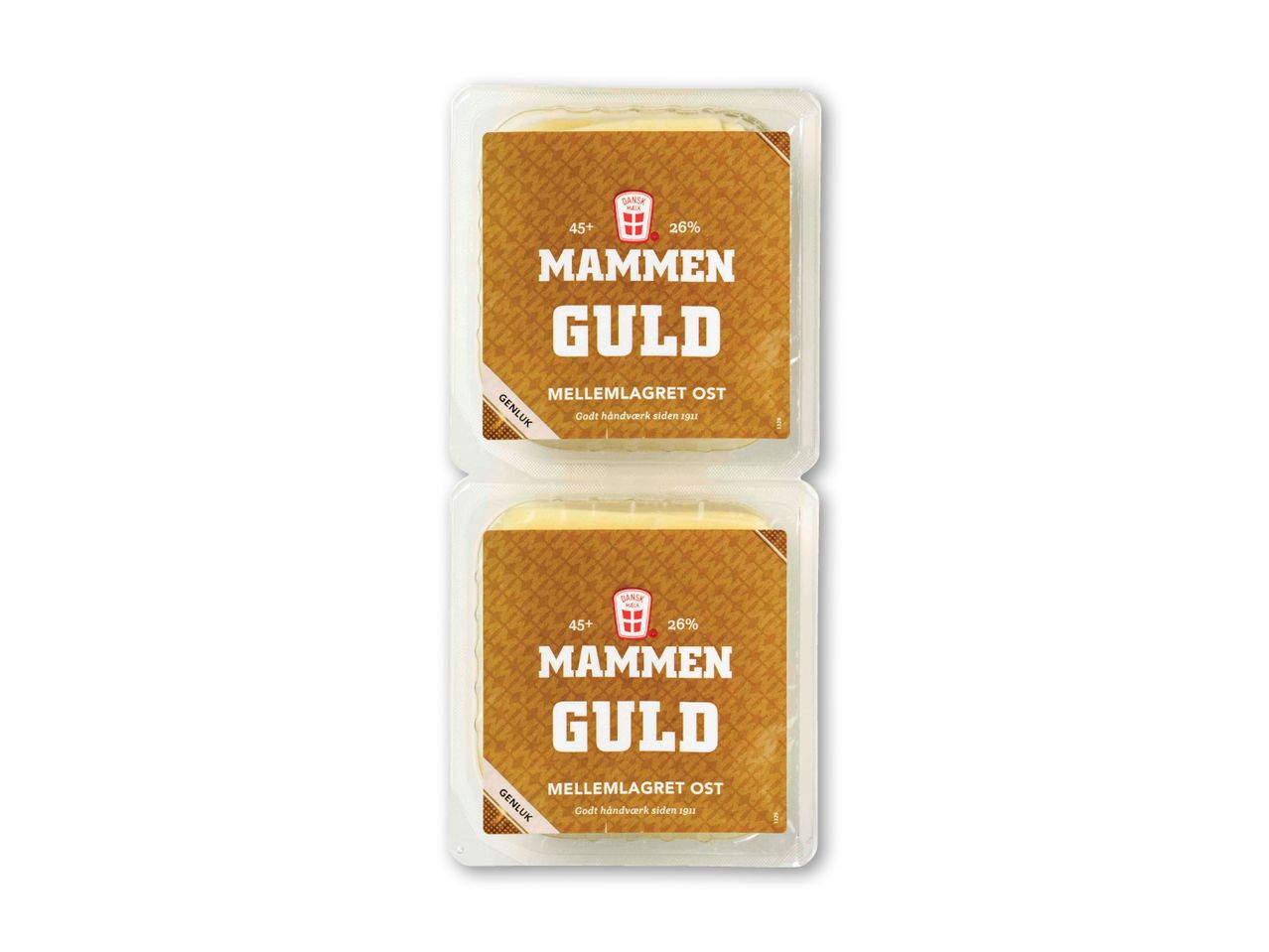 To pakker Mammon Guld ost.