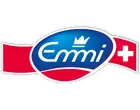 Blau-rotes ovales Logo mit einer weißen Krone und einem Schweizer Kreuz.