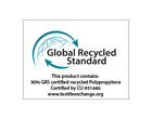 Πιστοποίηση Global Recycled Standard, 50% ανακυκλωμένο πολυπροπυλένιο.