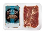 Pakkede, pebermarinerede nakkekoteletter af gris, 600g, klar til grill og pande.
