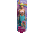 Barbie mermaid doll with green and blue hair, wearing a seashell top and blue mermaid tail.