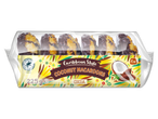 Macarons coco style Caraïbes, enrobés de cacao (225g, 6 pièces).