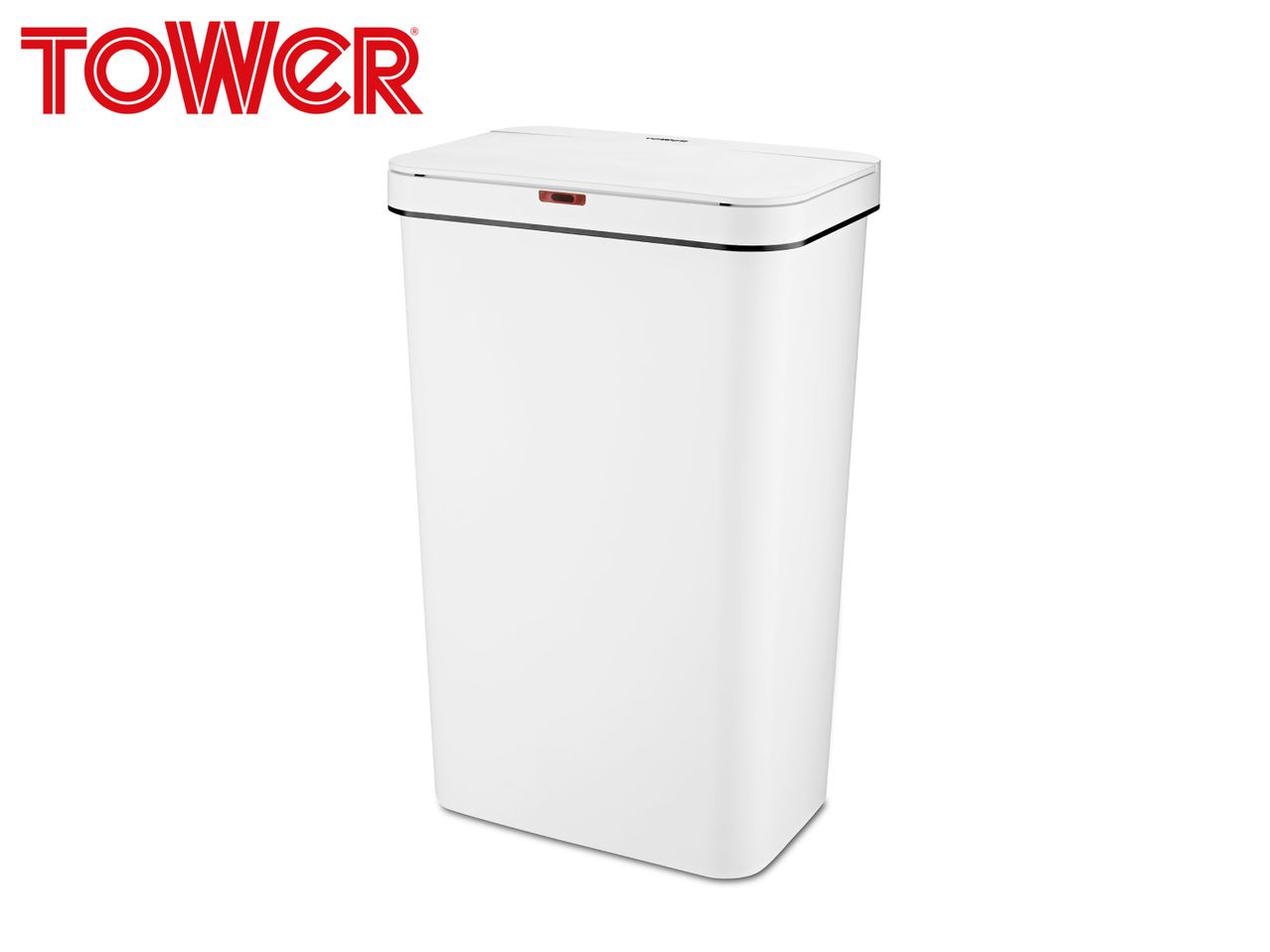 Tower White 50L Sensor Bin