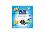 Sachets de thé pyramidaux Lord Nelson Earl Grey avec zeste d'orange et bleuets.