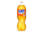 Fanta Zero Sugar sinaasappel in een plastic fles.